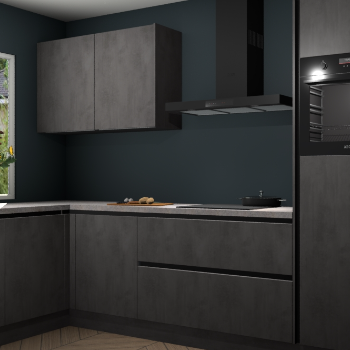 Beton antraciet greeploze keuken Limonos 82282