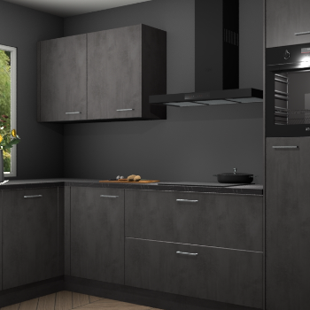 Beton antraciet keuken Limonos 82291