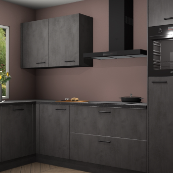 Beton antraciet keuken Limonos 82293