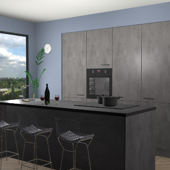 Beton Antraciet keuken Rusiec 70868