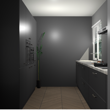 Zwarte  keuken Turijn 82754