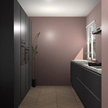 Zwarte greeploze keuken Turijn 82755