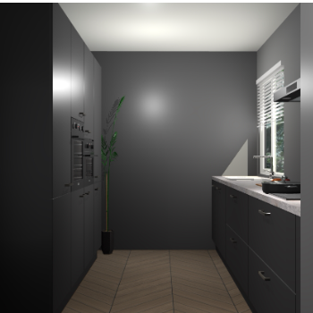 Zwarte  keuken Turijn 82763