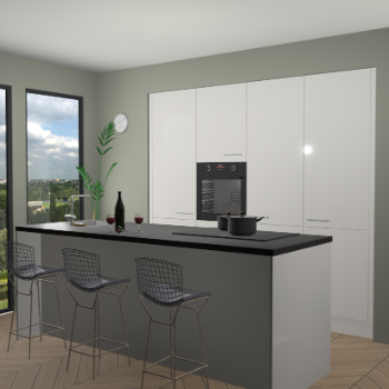 Zijdegrijs keuken Rusiec 69440