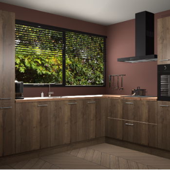 Chocolade eiken keuken Vogar 82452