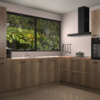 Chocolade eiken keuken Vogar 82455