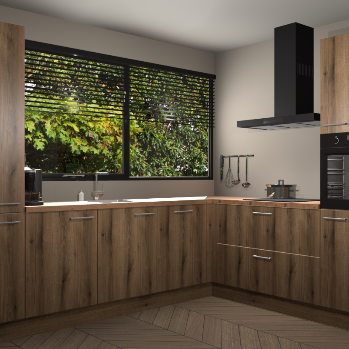 Goud eiken keuken Vogar 82464