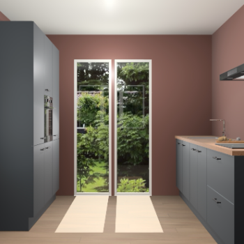 Onyxgrijze keuken Dallas 71346