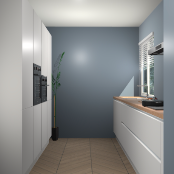 Zijdegrijze greeploze keuken Turijn 82896