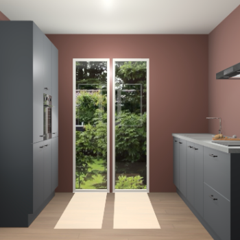 Onyxgrijze keuken Dallas 71367