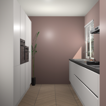 Zijdegrijze greeploze keuken Turijn 82975