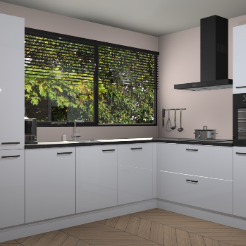 Sneeuwwitte hoogglans keuken Vogar 82790