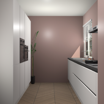 Zijdegrijze greeploze keuken Turijn 82997