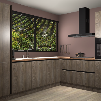 Cantaro eiken greeploze keuken Vogar 83484