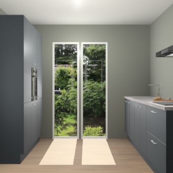 Onyxgrijze keuken Dallas 71466