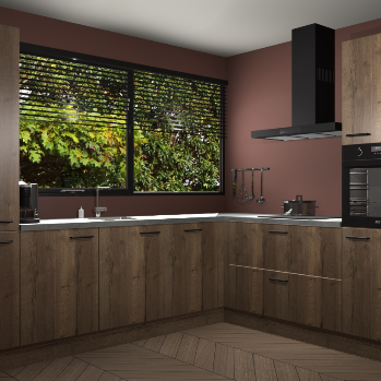 Chocolade eiken keuken Vogar 82509