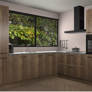 Chocolade eiken keuken Vogar 82510