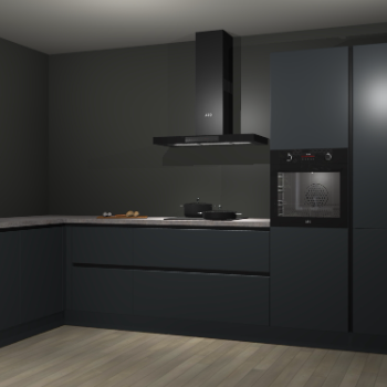 Onyxgrijze greeploze keuken Nuuk 65771