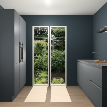 Onyxgrijze greeploze keuken Dallas 71535