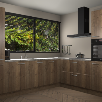 Chocolade eiken keuken Vogar 82518