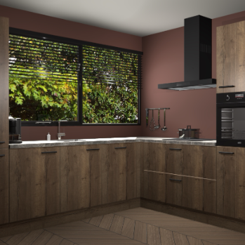 Chocolade eiken keuken Vogar 82521