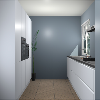 Sneeuwwitte greeploze keuken Turijn 83157