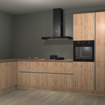 Madera natuur greeploze keuken Nuuk 65790