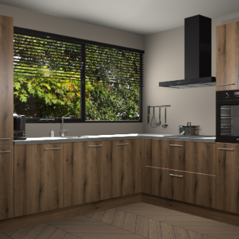 Goud eiken keuken Vogar 82476