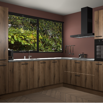 Goud eiken keuken Vogar 82479