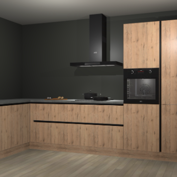 Madera natuur greeploze keuken Nuuk 65830