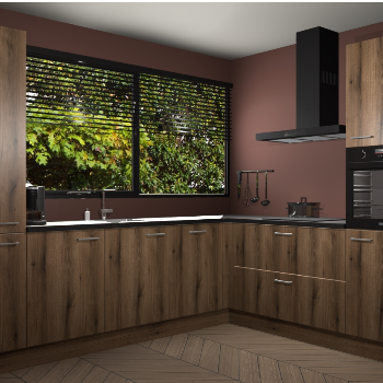 Goud eiken keuken Vogar 82483