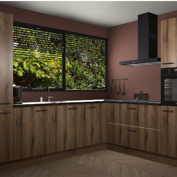 Goud eiken keuken Vogar 82485