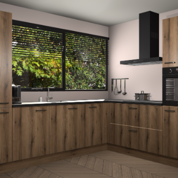 Goud eiken keuken Vogar 82486