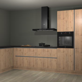 Madera natuur greeploze keuken Nuuk 65840