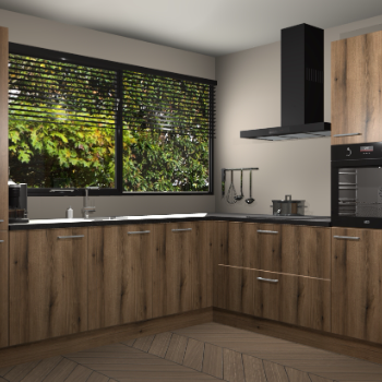 Goud eiken keuken Vogar 82482