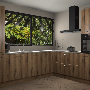 Goud eiken keuken Vogar 82488