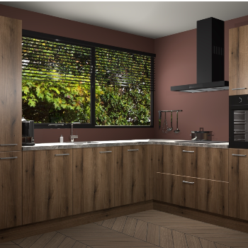 Goud eiken keuken Vogar 82489