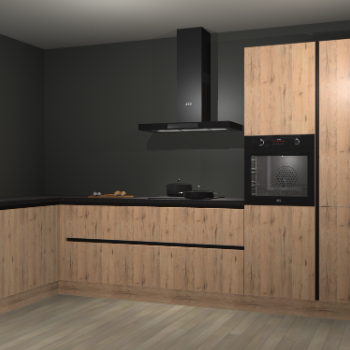 Madera natuur greeploze keuken Nuuk 65843