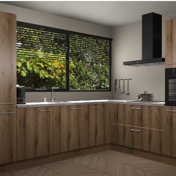 Goud eiken keuken Vogar 82494