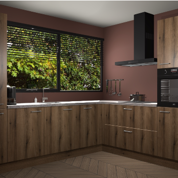 Goud eiken keuken Vogar 82495