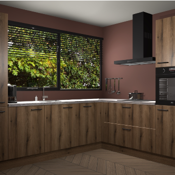 Goud eiken keuken Vogar 82497