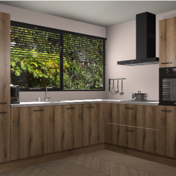 Goud eiken keuken Vogar 82498