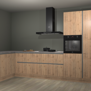 Madera natuur greeploze keuken Nuuk 65876
