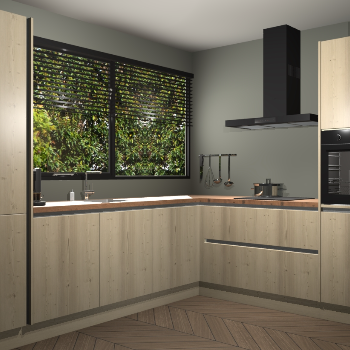 Vuren greeploze keuken Vogar 84299