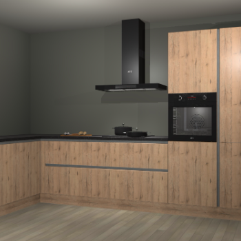 Madera natuur greeploze keuken Nuuk 65938