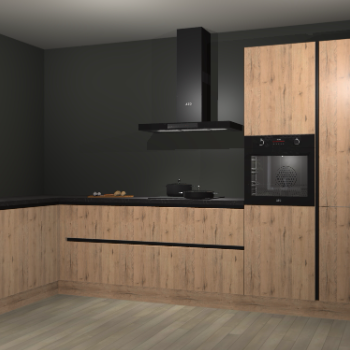 Madera natuur greeploze keuken Nuuk 65942