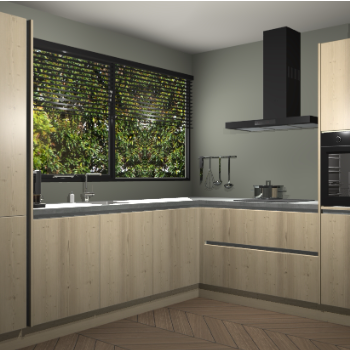 Vuren greeploze keuken Vogar 84627