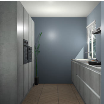 Beton Parelgrijs greeploze keuken Turijn 84029