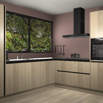 Vuren greeploze keuken Vogar 84636