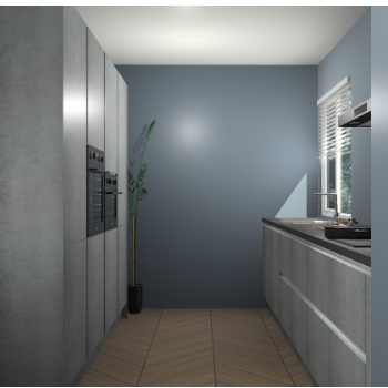 Beton Parelgrijs greeploze keuken Turijn 84035